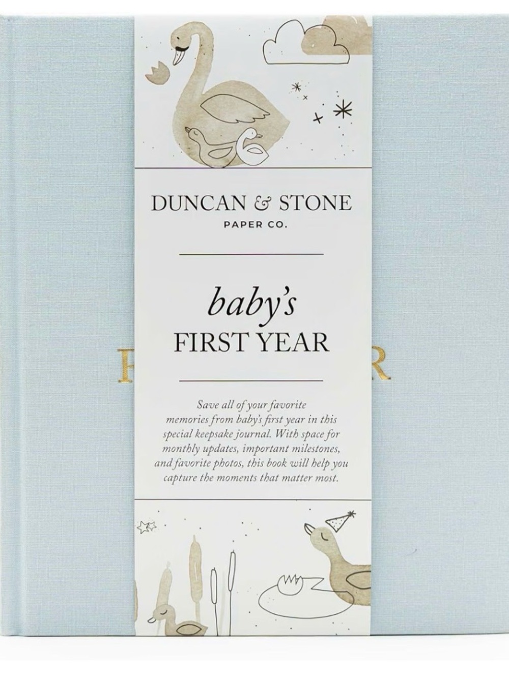 Baby's First Year Keepsake Journal - Light Blue